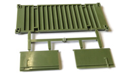 MS Návěs Podlaha a dveře kontejner khaki